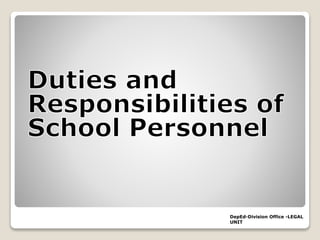 DepEd-Division Office -LEGAL
UNIT
 