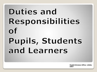 DepEd-Division Office -LEGAL
UNIT
 