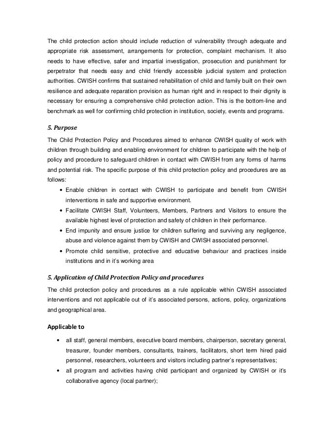 Child Protection Policy and Procedure