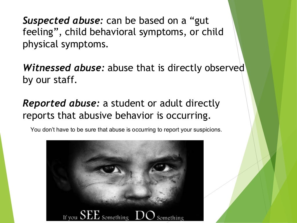 Child protection training for parents.