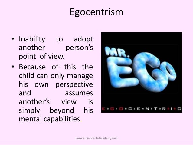 Egocentrism in young children essay