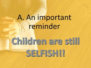 A. An important
reminder
 