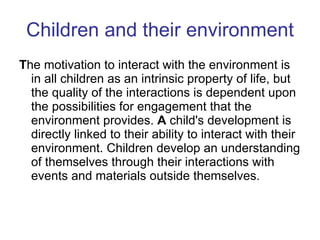 Children and their environment ,[object Object]