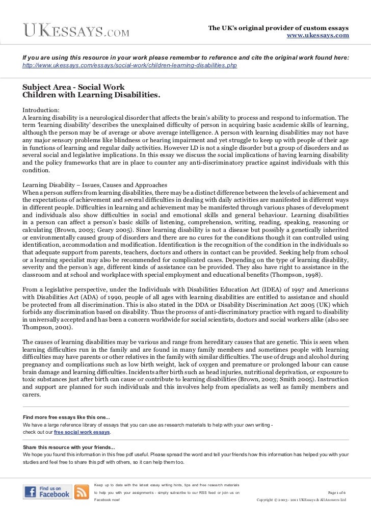 Uk essays social work