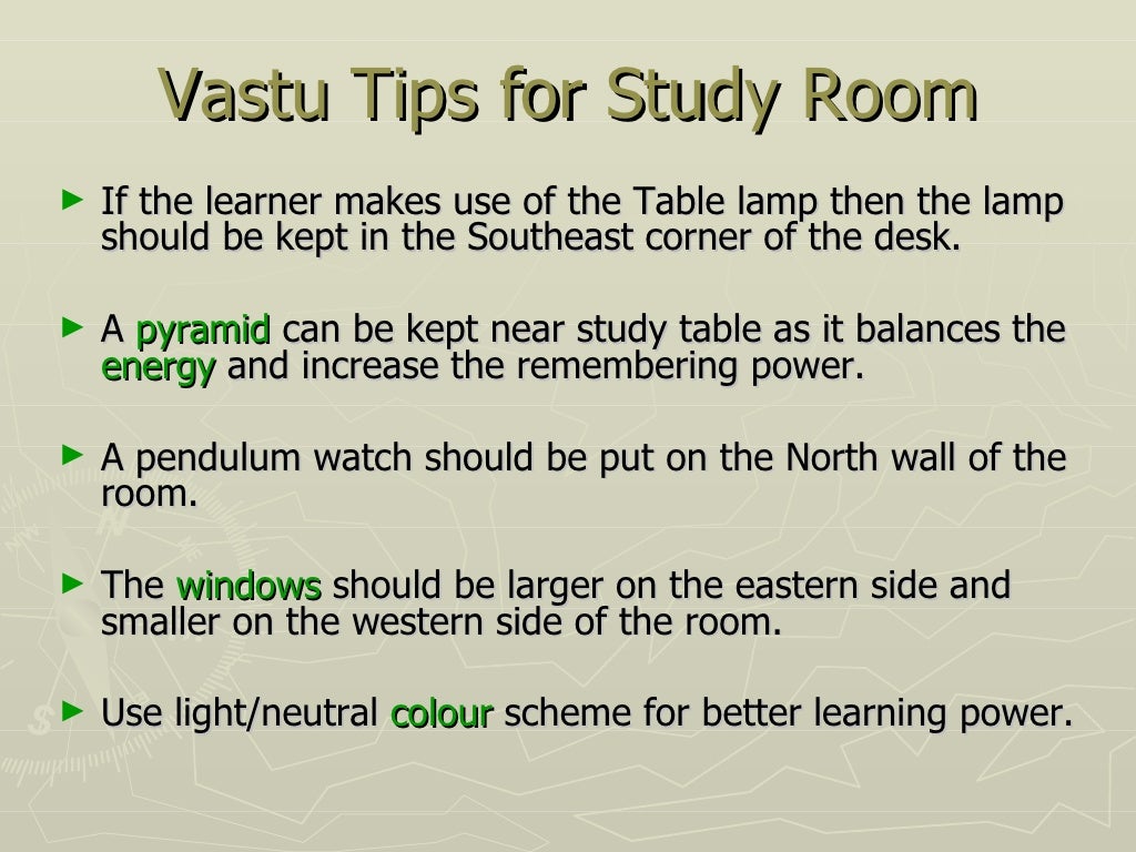 Vastu Tip for Study Room