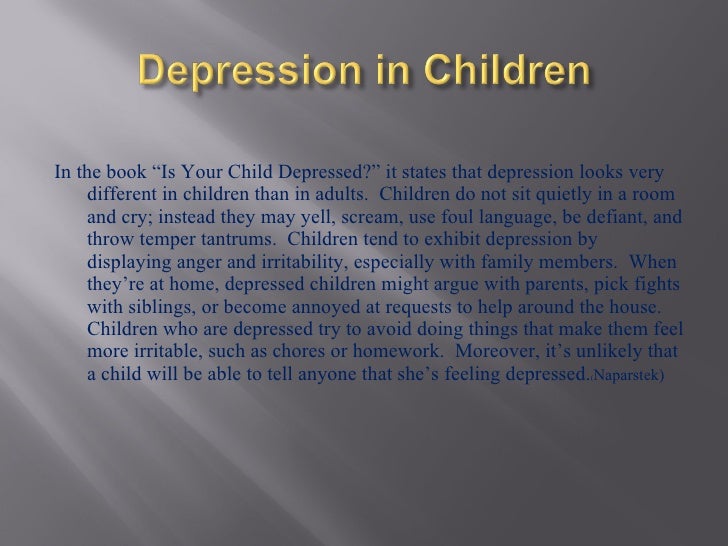 Children And Depression_ppt