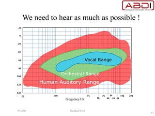 We need to hear as much as possible !
9/6/2015 Manfred Stoifl
43
 