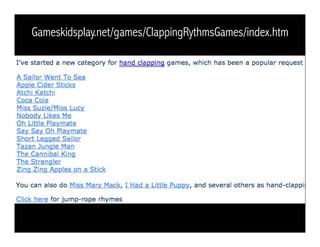 Chanting Games and Play for Children | PDF