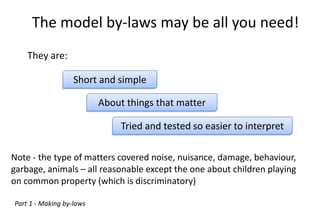 Children, Leaks, Animals & Parking | PPT