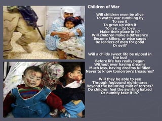 Children of war | PPT