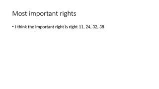 Children rights presentation from a english class | PPTX