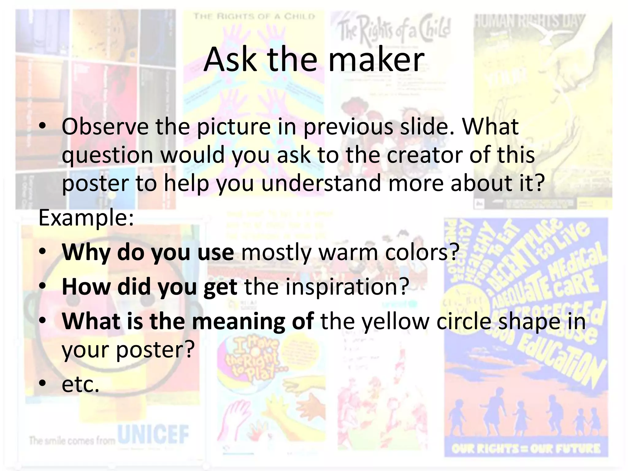 Basic Guideline to Create Poster about Children Rights Issue | PPTX