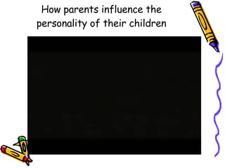 How parents influence the personality of their children 