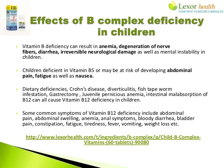 Childrens B complex Supplements Lexor Health