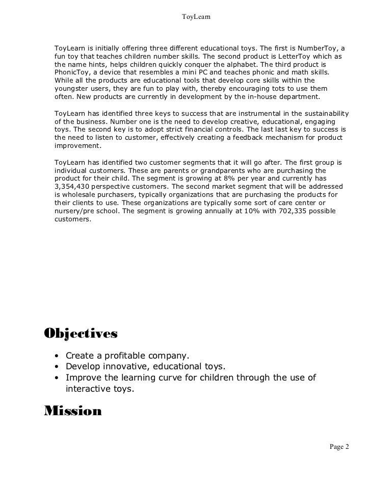 Childrens educational toys_business_plan