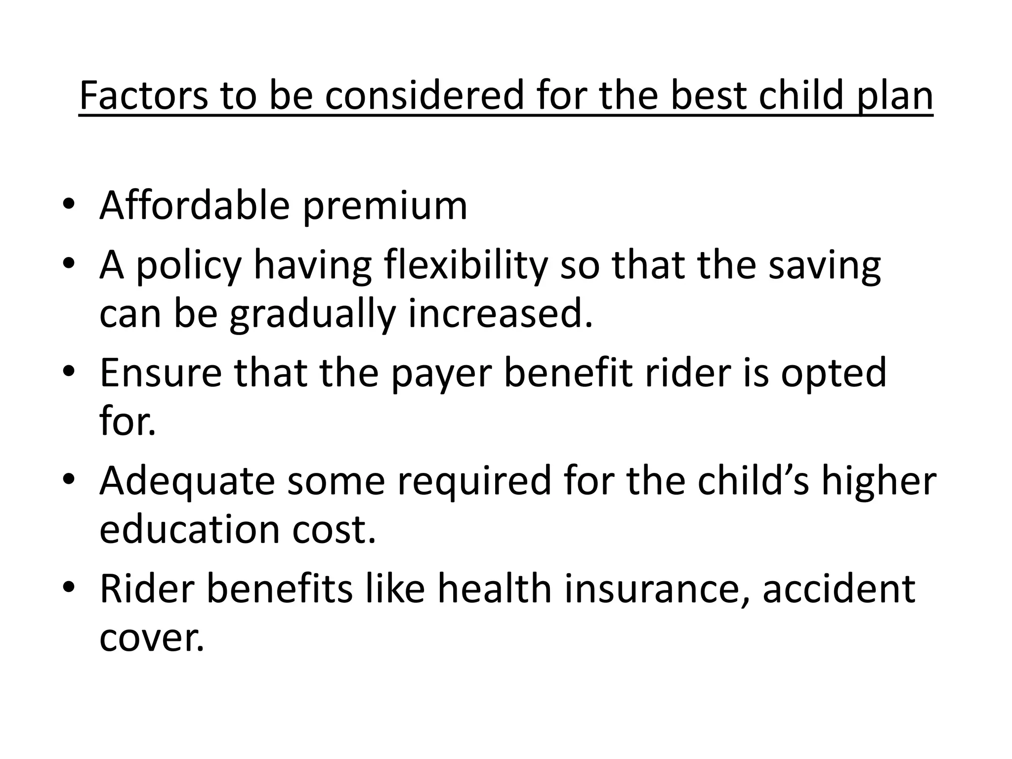 Children's education planning | PPTX