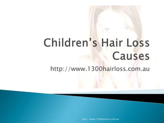 Children’s hair loss causes