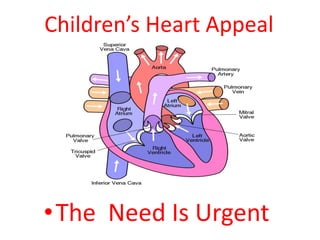 Children’s Heart Appeal




• The Need Is Urgent
 
