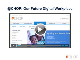 Childrens Hospital of Philadelphia intranet case study at the Intranet ...