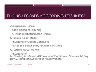 Children's literature legend | PPTX