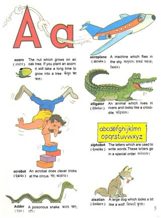 English picture dictionary from A to Z free to download in PDF  English  picture dictionary, Picture dictionary, Kangaroo kids