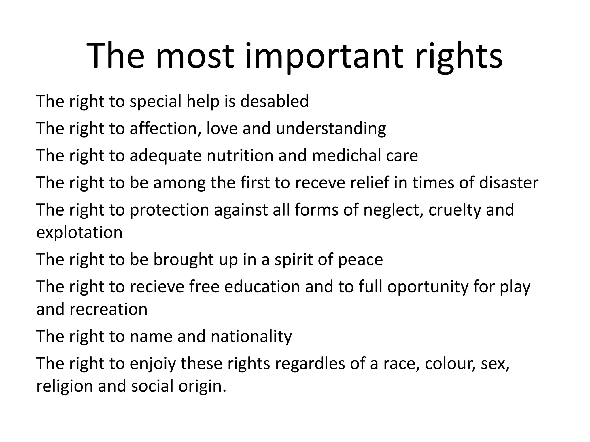 Children’s rights | PPTX