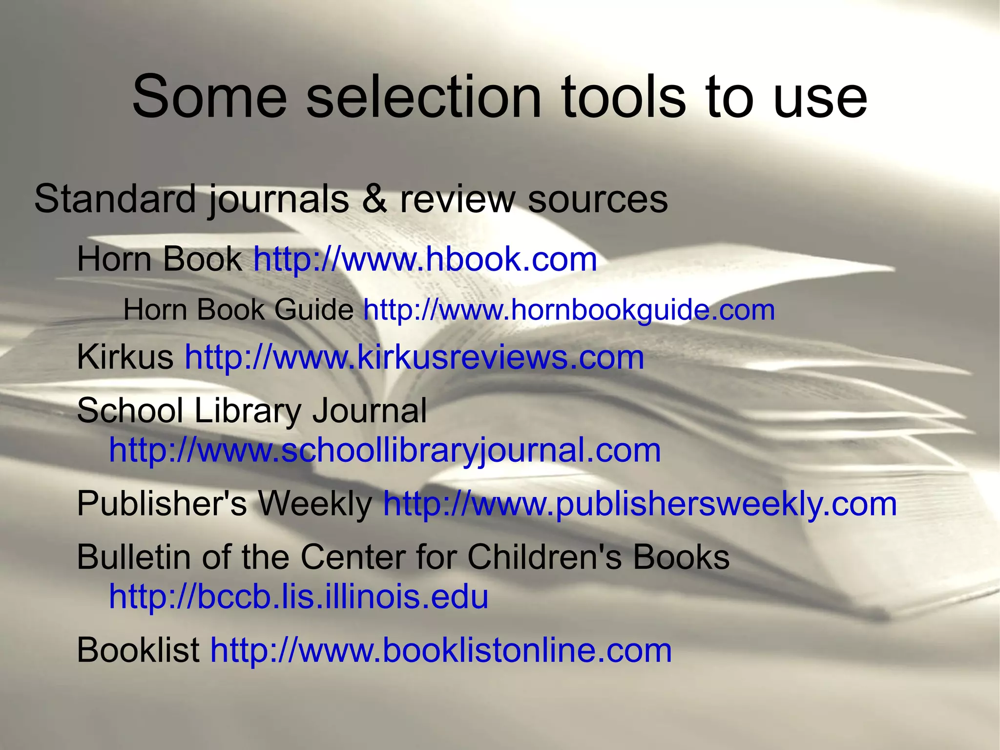 In the last decade of the 19 th  century, an average of 403 books for children published per year.  This average increases to 548 per year from 1900-1910 and by 1950 is up to an average of 1,113 books for children per year 
