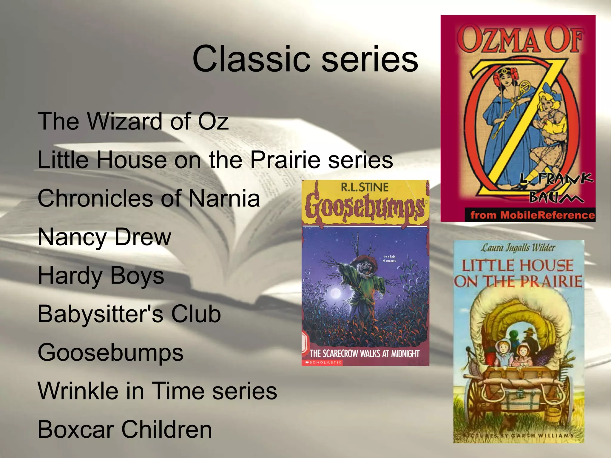 Medal-winning books tend to have a more difficult style of writing, series books are more readable 