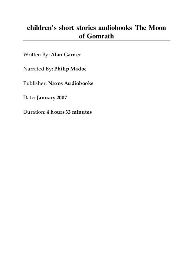 Children S Short Stories Audiobooks The Moon Of Gomrath Children S Short Stories Audiobooks The Moon Of Gomrath