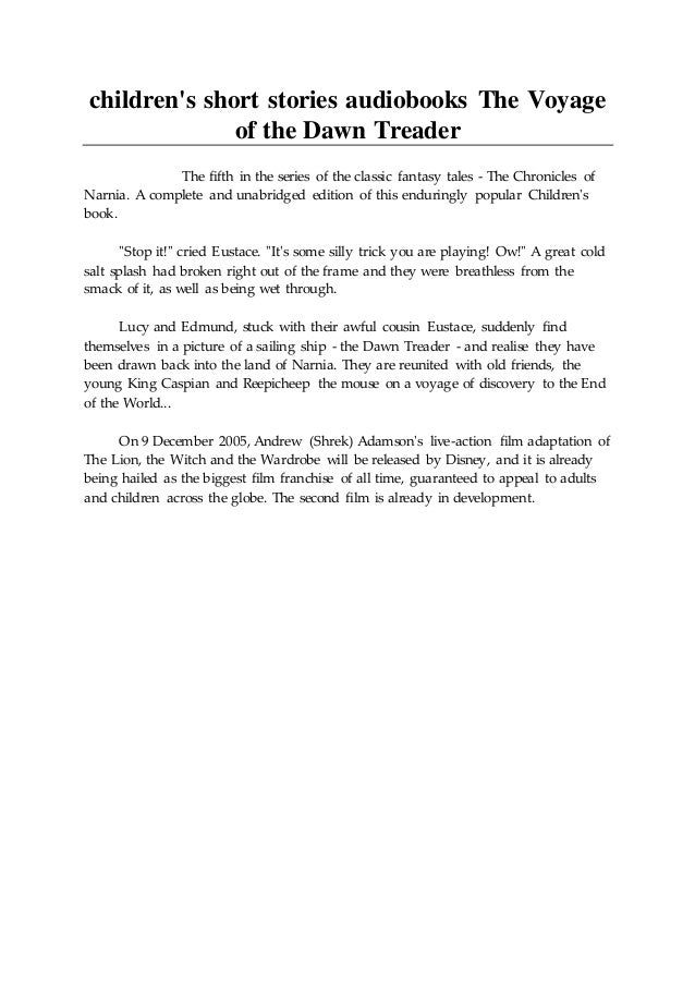 Children S Short Stories Audiobooks The Voyage Of The Dawn Treader