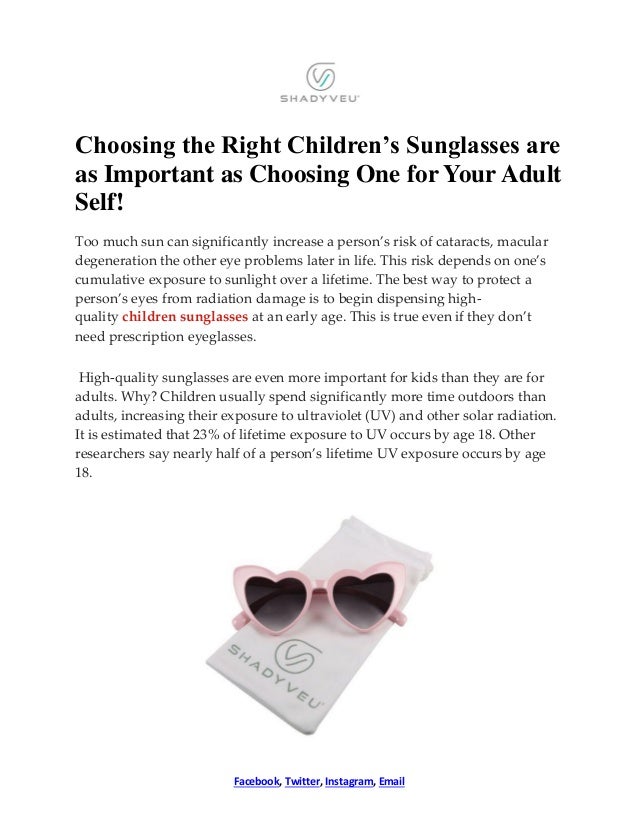 why are sunglasses important