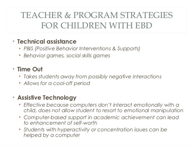 children with ebd ebd teacher