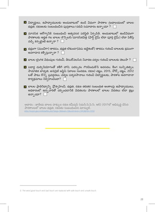 Child sexual abuse awareness module telugu | PDF