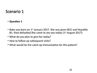 child immunization status in Approach to unwell child | PPTX