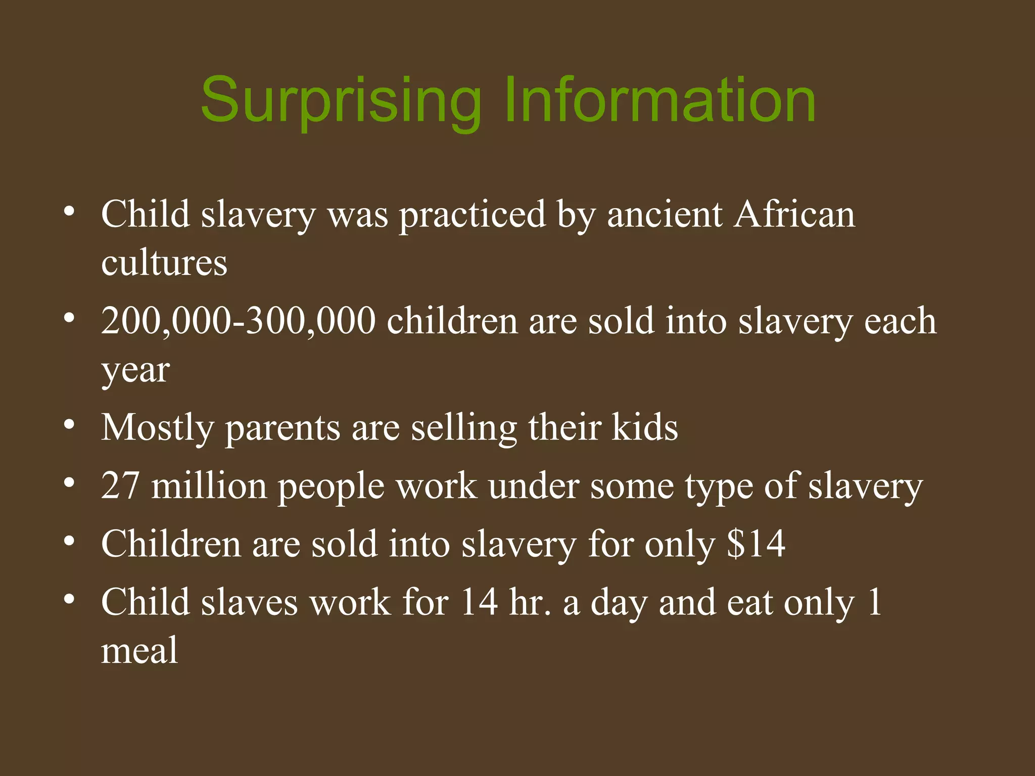 Child Slavery In Africa | PPT