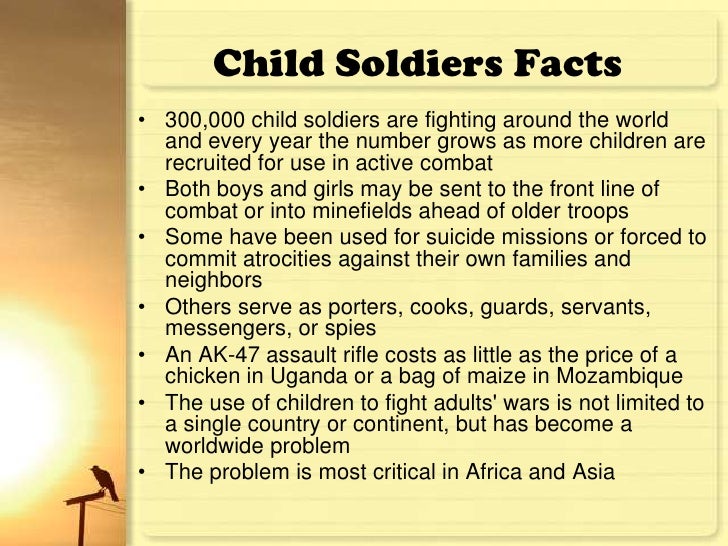 Child Soldiers Facts And Figures