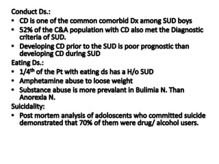 Child substance misuse