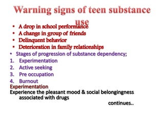 Child substance misuse