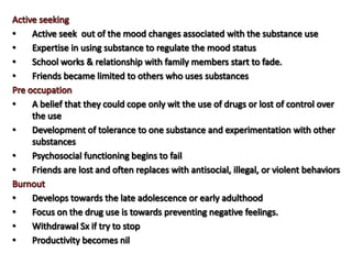 Child substance misuse