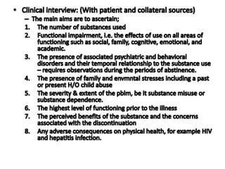Child substance misuse
