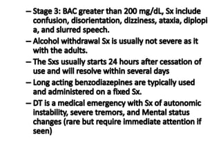 Child substance misuse