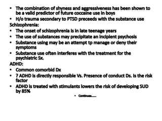 Child substance misuse