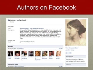 Authors on Facebook