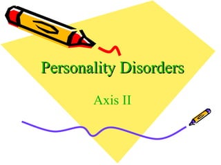 Personality Disorders Axis II 