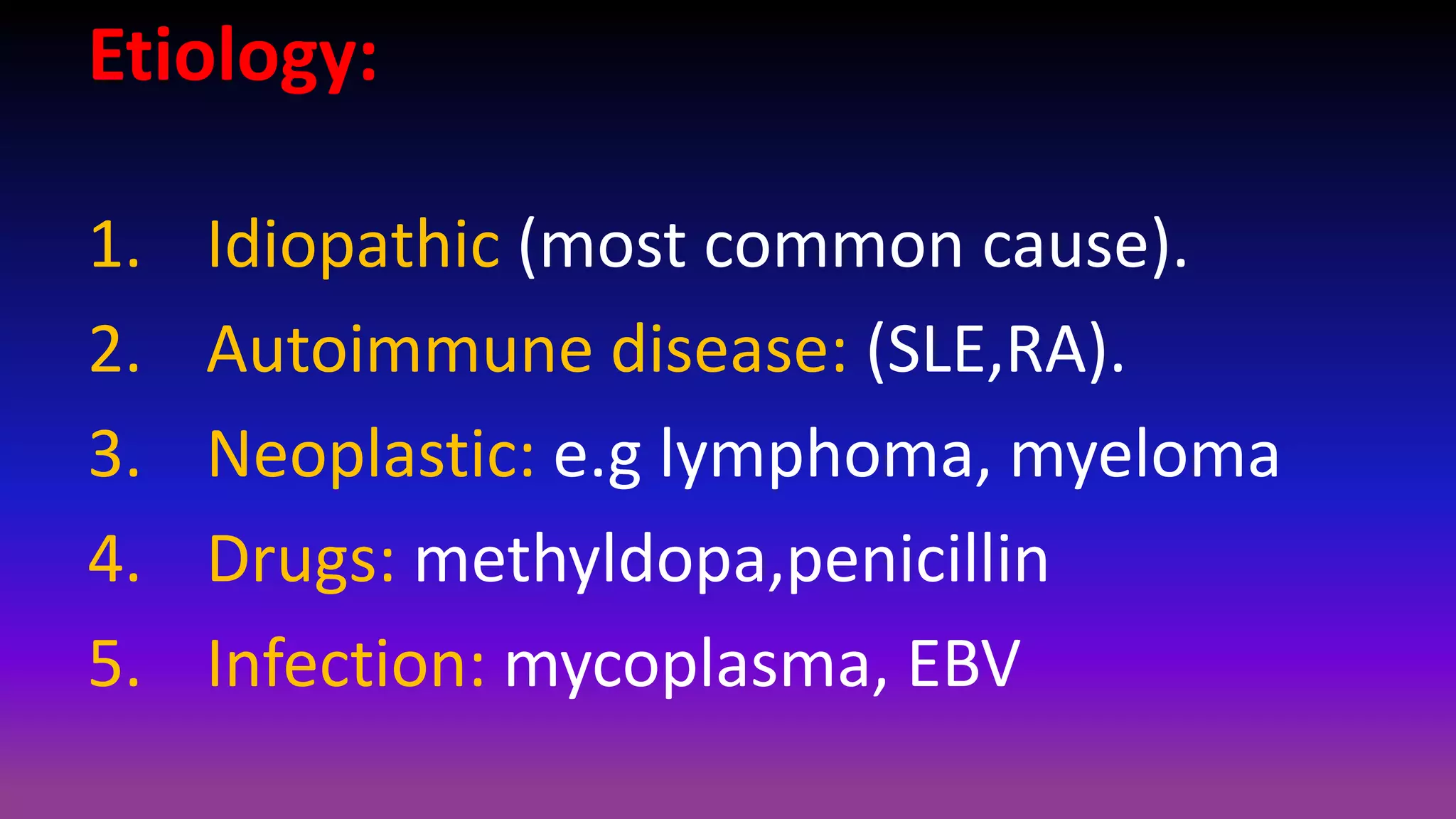 Child with pallor & jaundice (hemolytic anemia) | PPT