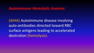 Child with pallor & jaundice (hemolytic anemia) | PPTX