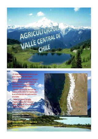 Chile características del valle  chileno