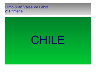 Olmo Juan Valesi de Labra
2º Primaria
CHILE
 