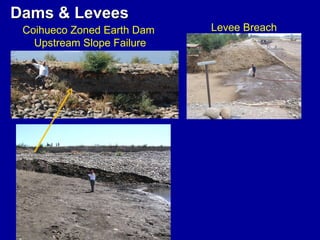 Dams & Levees Coihueco Zoned Earth Dam  Upstream Slope Failure Levee Breach 
