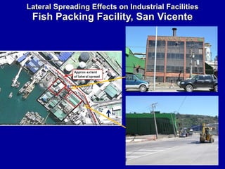 Lateral Spreading Effects on Industrial Facilities Fish Packing Facility, San Vicente 